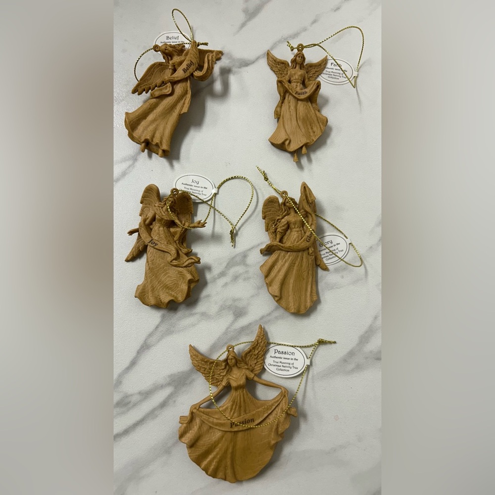 VTG Hawthorne Village Collectible Angel Ornaments. (5)